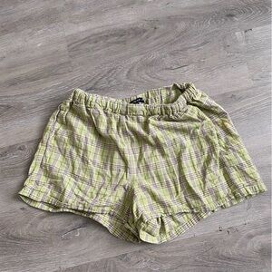 Brandy melville plaid green shorts